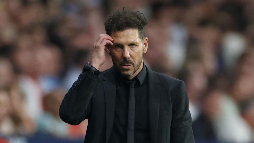 Simeone, en un partido del Atlético de Madrid