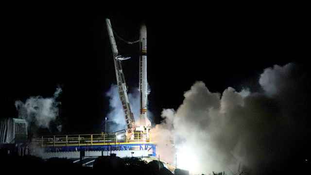 Cohete Miura 1 durante su último intento de lanzamiento