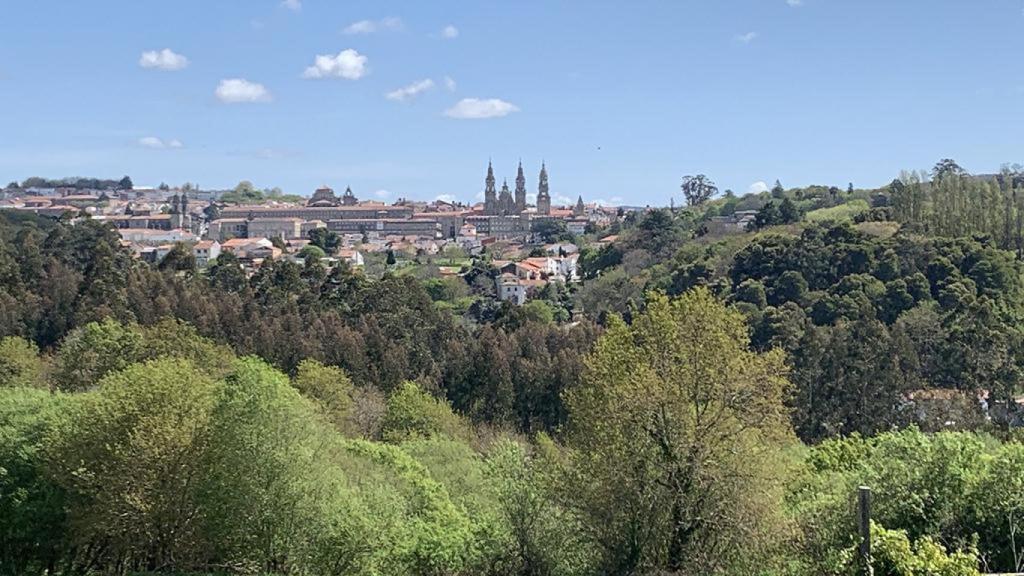Mirador desde el Monte de Vidán. Fuente: Compostela Verde.