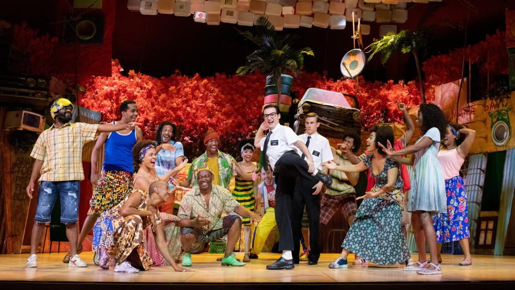 Un momento del musical 'The Book of Mormon'