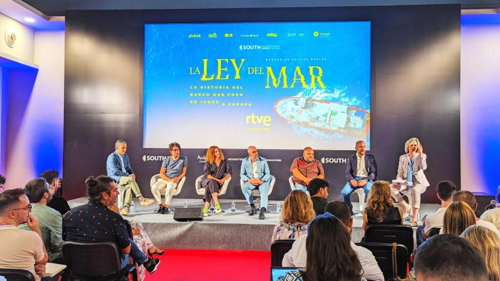 La presentación este viernes de 'La Ley del mar' en el festival de Cádiz.