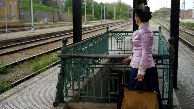 Una de las actrices que ha participado en el programa del tren de Renfe inspirado en Antonio Machado