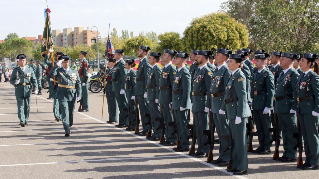 Celebración de la patrona de la Guardia Civil, la Virgen del Pilar, el pasado año