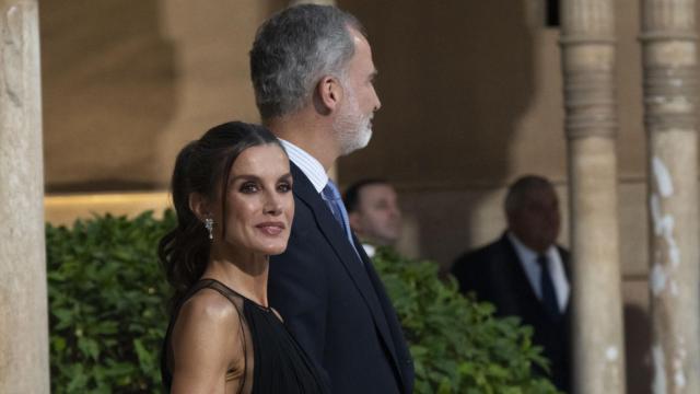 Los reyes Felipe VI y Letizia en La Alhambra, Granada,