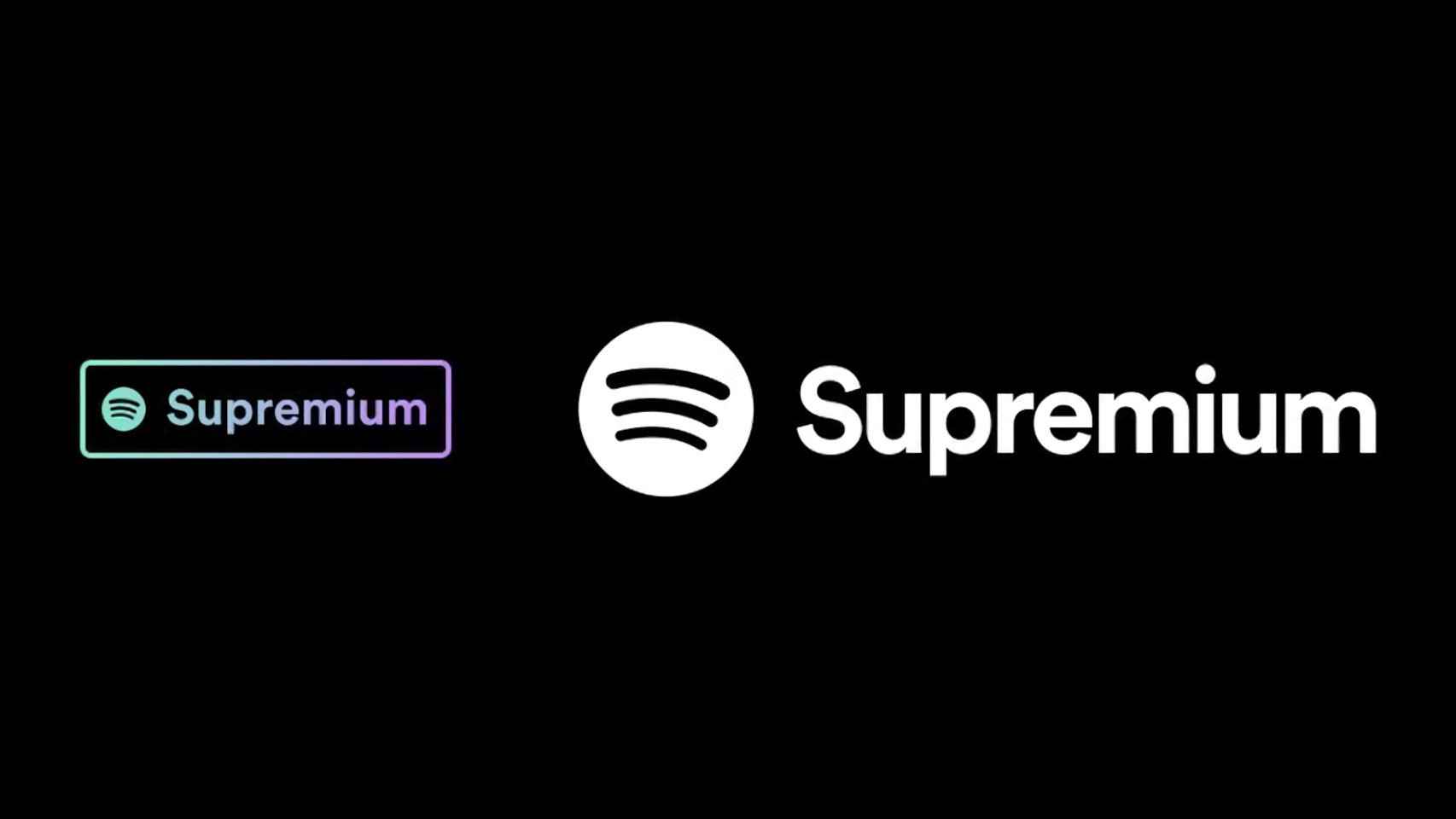 Los nuevos logotipos de Spotify Supremium
