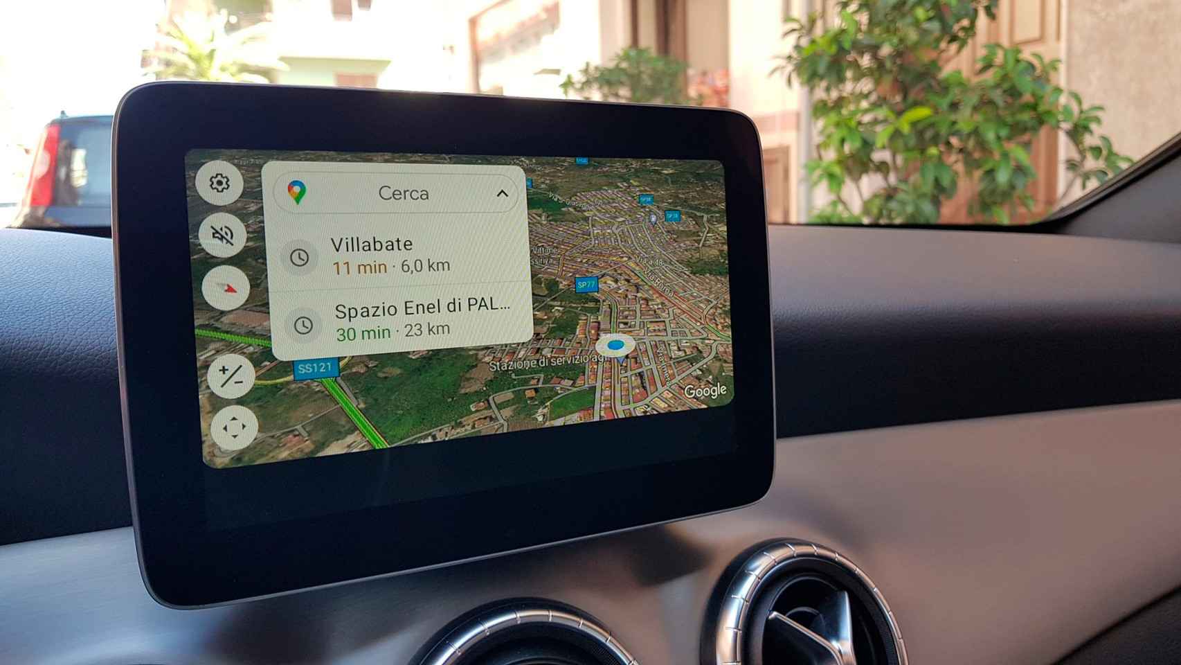 Android Auto sin la barra de navegación