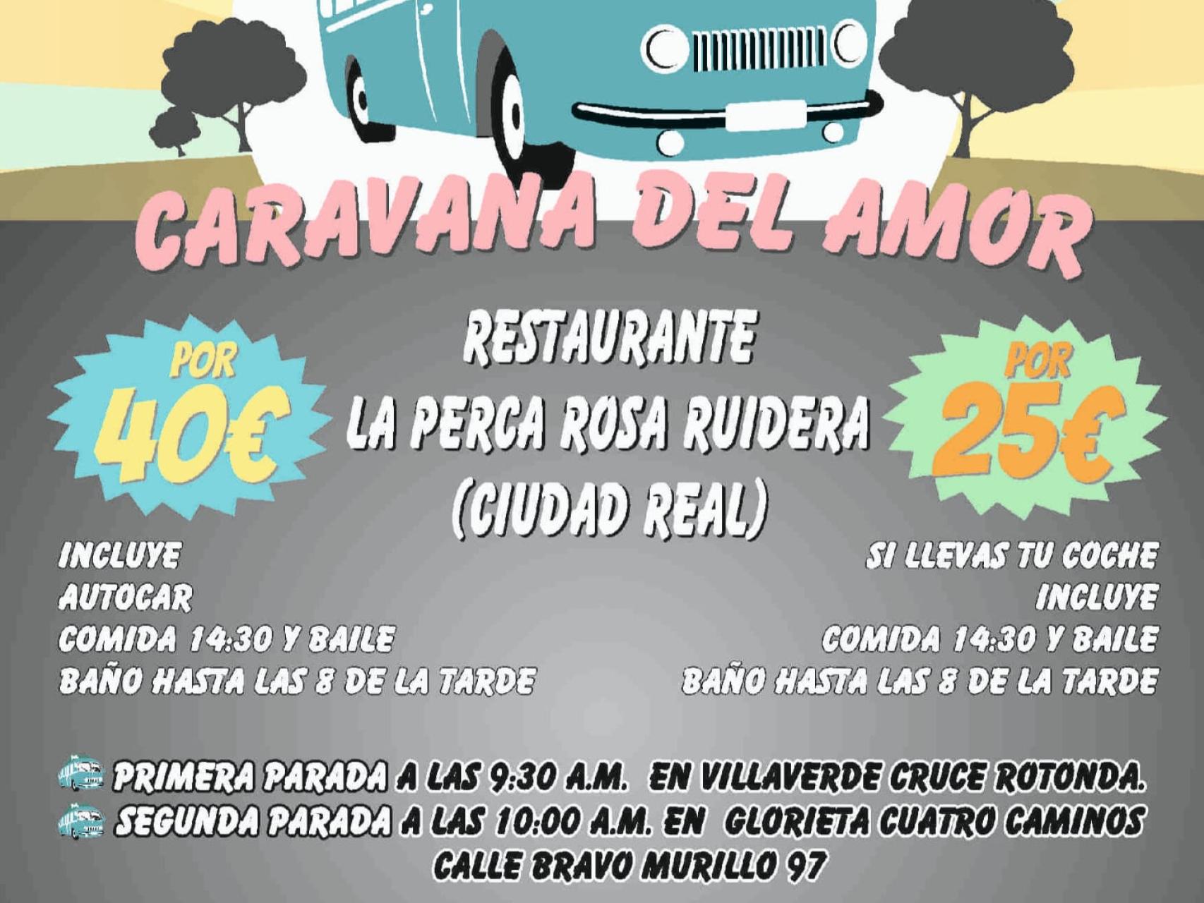 La Caravana del Amor llegar este s bado a un restaurante de