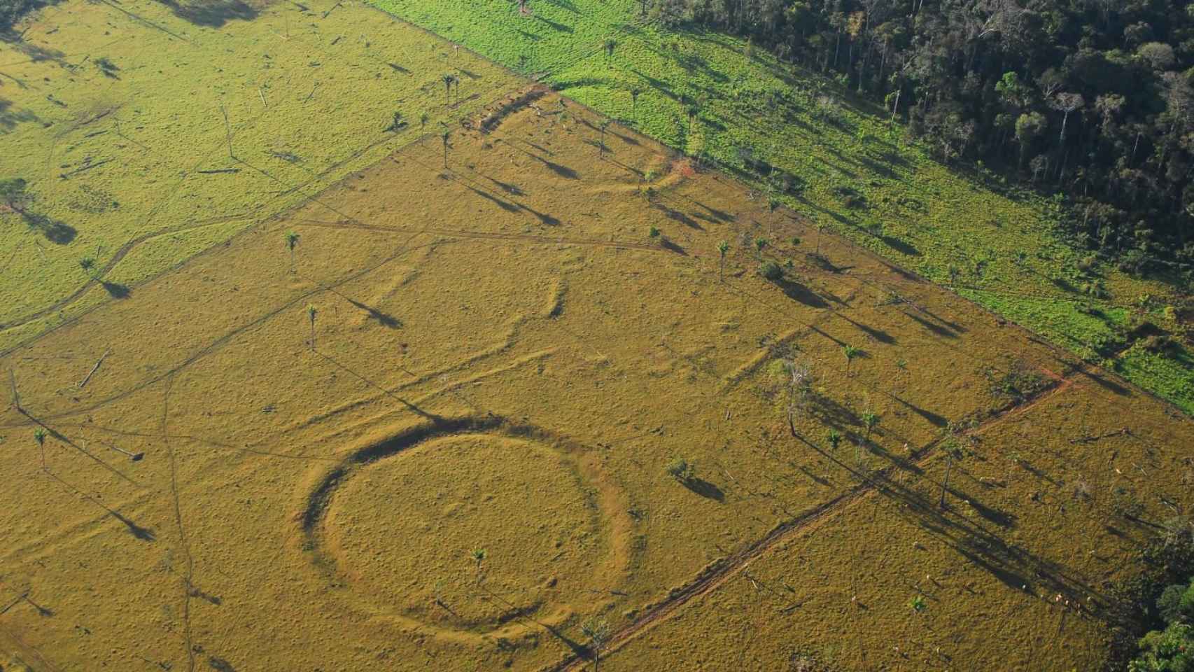 Una estructura arqueológica identificada en el Amazonas.