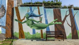 Así lucen los tres nuevos murales en Oleiros (A Coruña) que decoran sus paredes