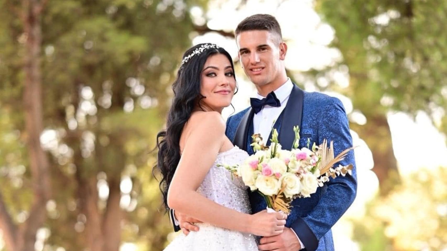 Antonela Perkovic junto a su marido Marko Bakovic.