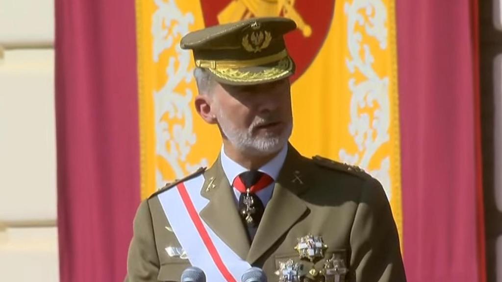 Felipe VI durante su discurso.