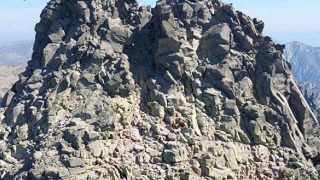 Rescate del montañero en el pico Almanzor