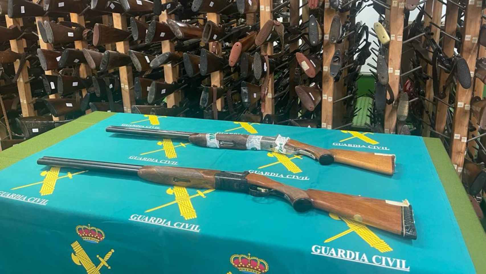 Armas incautadas por la Guardia Civil