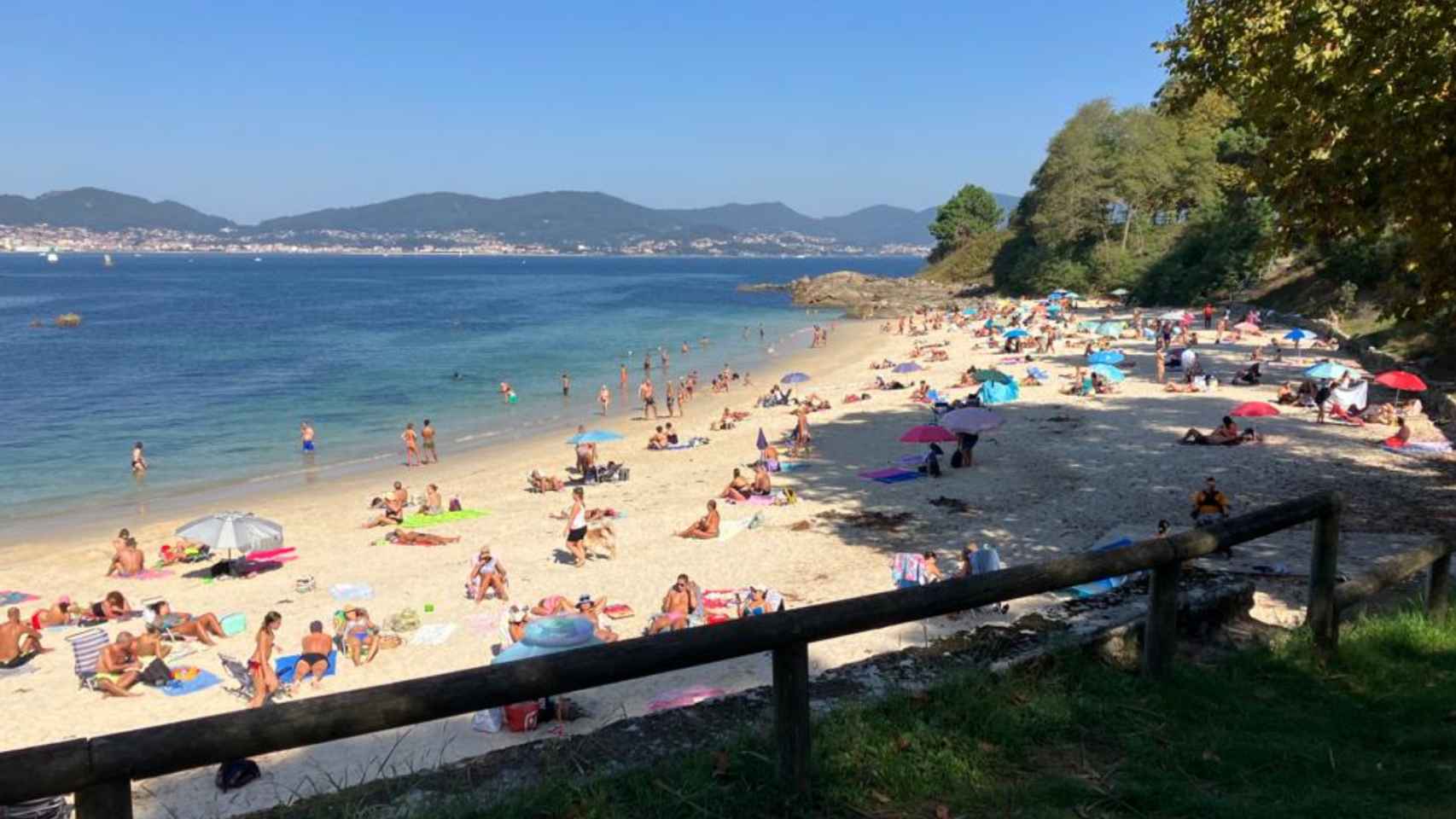 La playa de la Fuente este sábado, 7 de octubre.