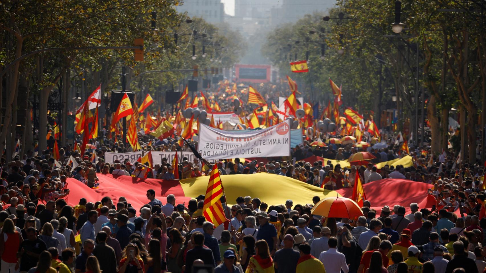 Manifestación del 8 de octubre en Barcelona.