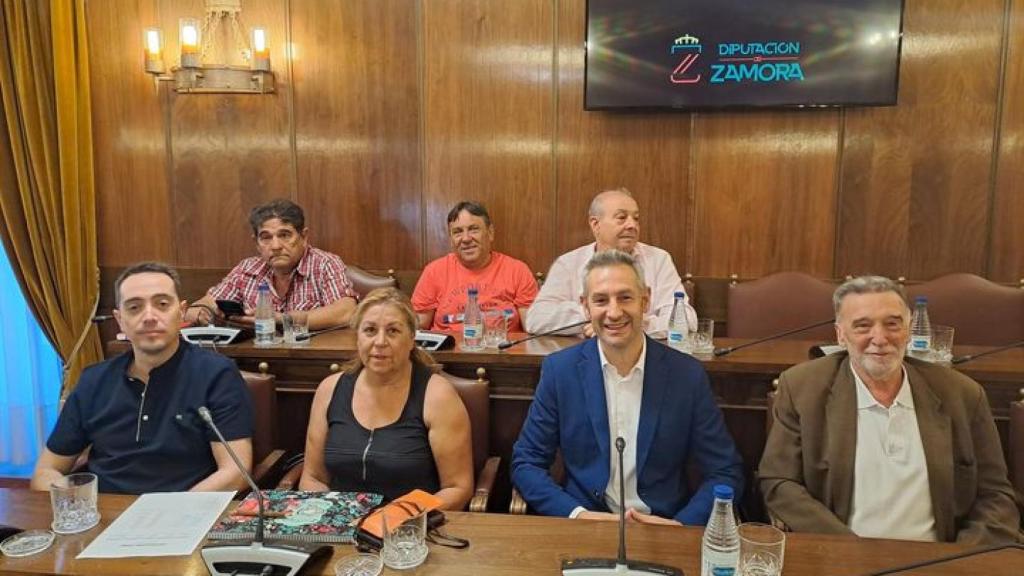 Grupo Socialista en un Pleno presencial de la Diputación Provincial de Zamora