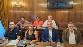 Grupo Socialista en un Pleno presencial de la Diputación Provincial de Zamora