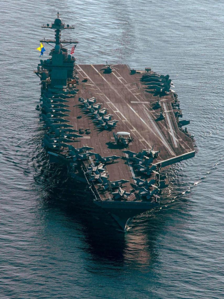 Portaviones nuclear USS Gerald R. Ford navegando