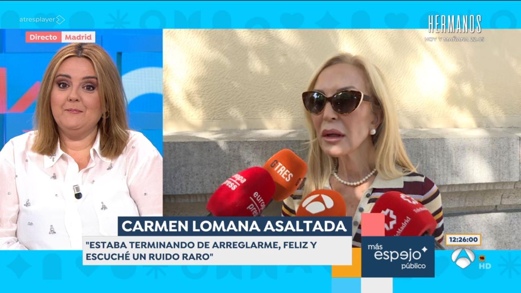 Carmen Lomana y Pilar Vidal en ‘Espejo Público’.