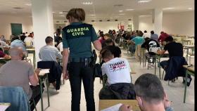 Imagen de un examen de acceso a la Guardia Civil.