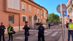 La zona acordonada para detonar la granada en Aranda de Duero