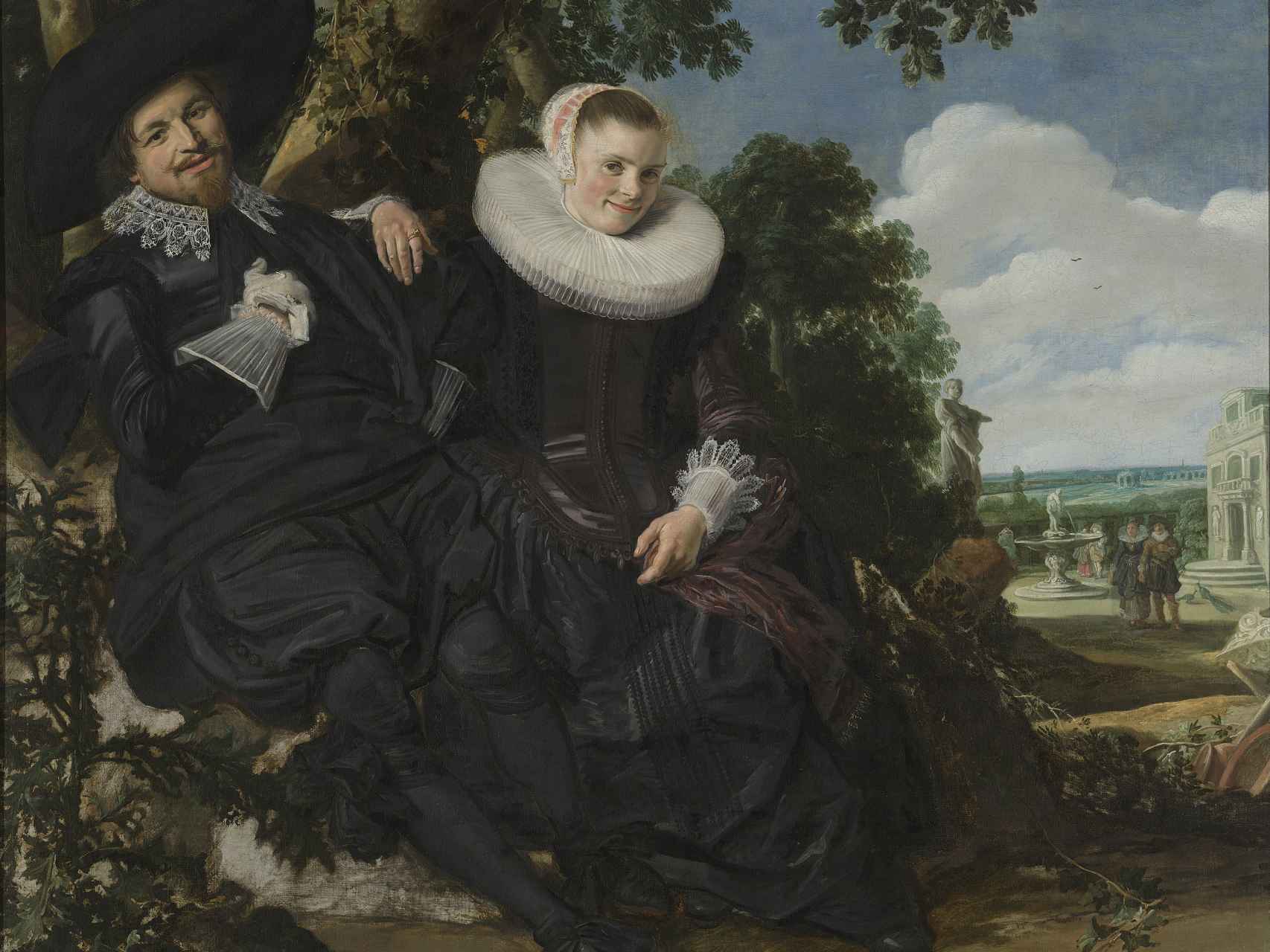 'Portrait of a Couple, probably Isaac Abrahamsz Massa and Beatrix van der Laen', h. 1622  © Rijksmuseum, Amsterdam