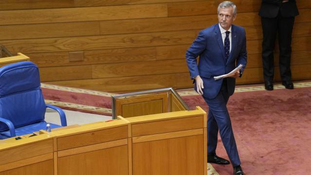 Alfonso Rueda en el debate del Estado de la Autonomía en una foto de archivo.