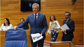 El presidente de la Xunta de Galicia, Alfonso Rueda este lunes