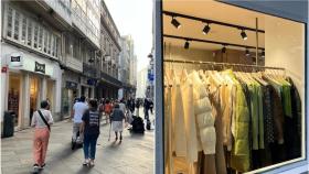 Comercios de la rúa Real de A Coruña