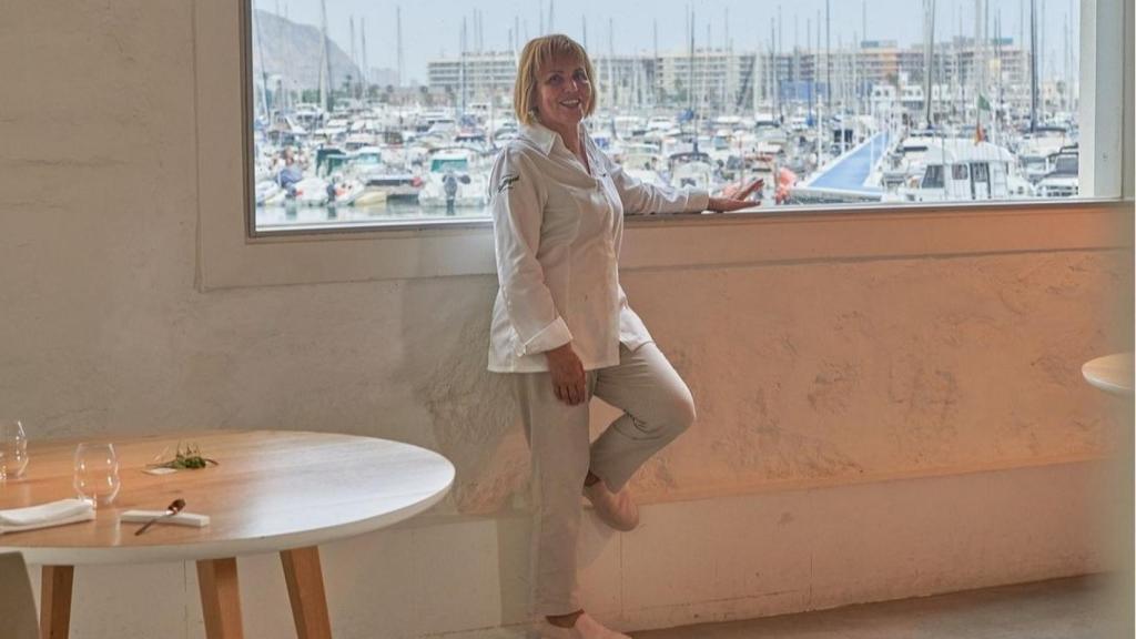 La chef premiada en el restaurante Monastrell.