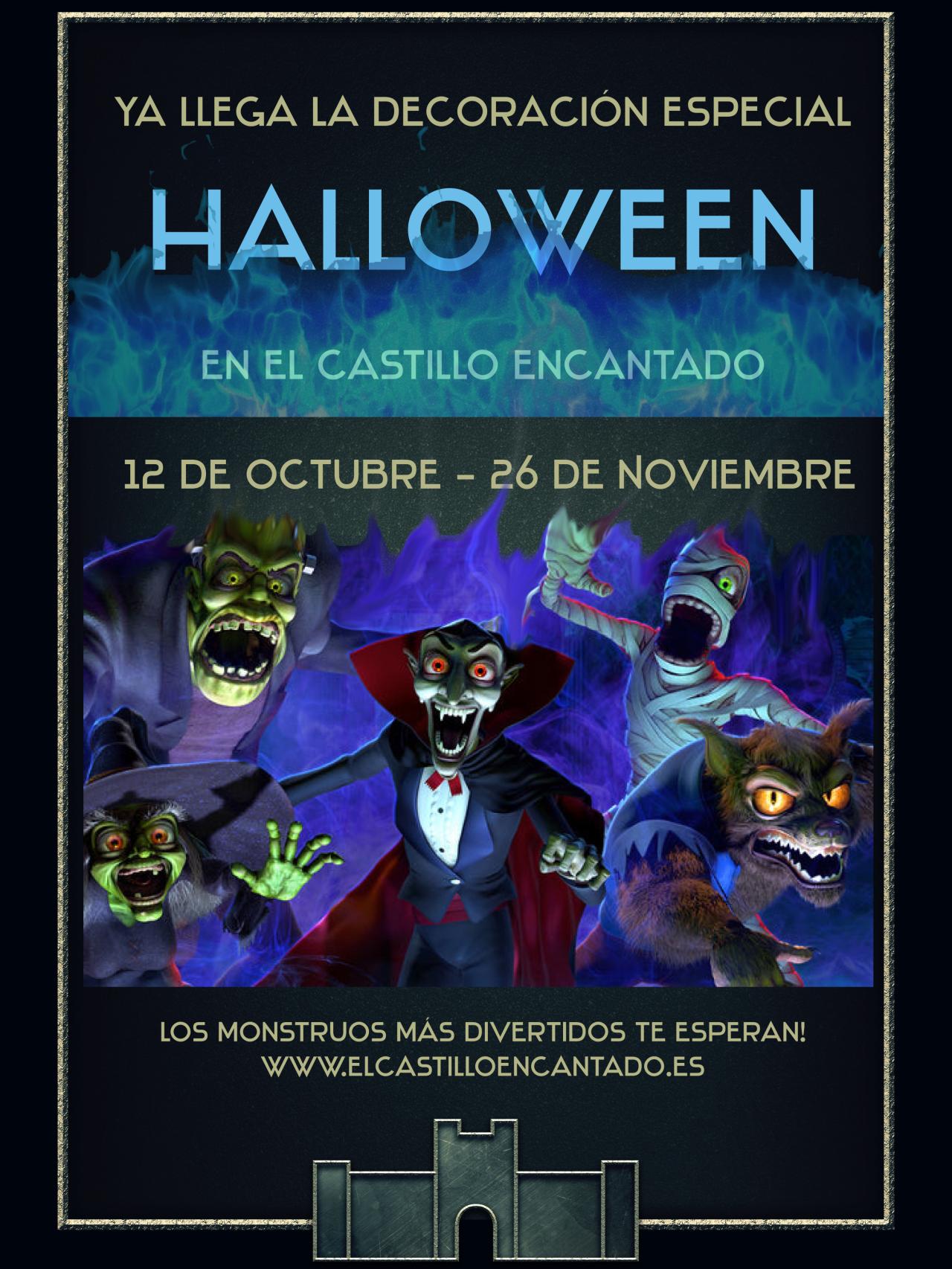 Imagen de la promoción de Halloween en el Castillo Encantado de Trigueros