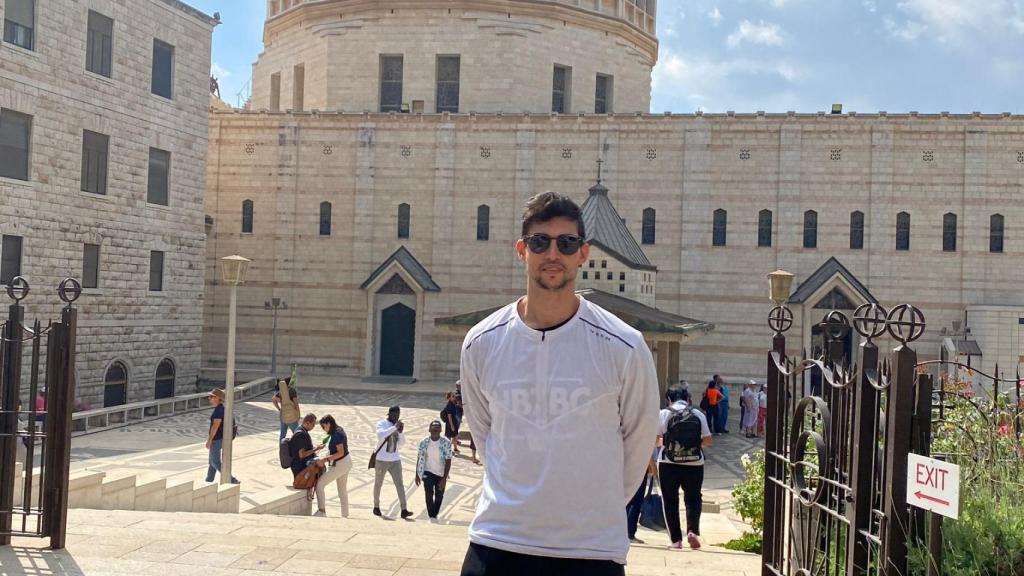 Félix Alberto de Fuentes en la ciudad de Nazaret