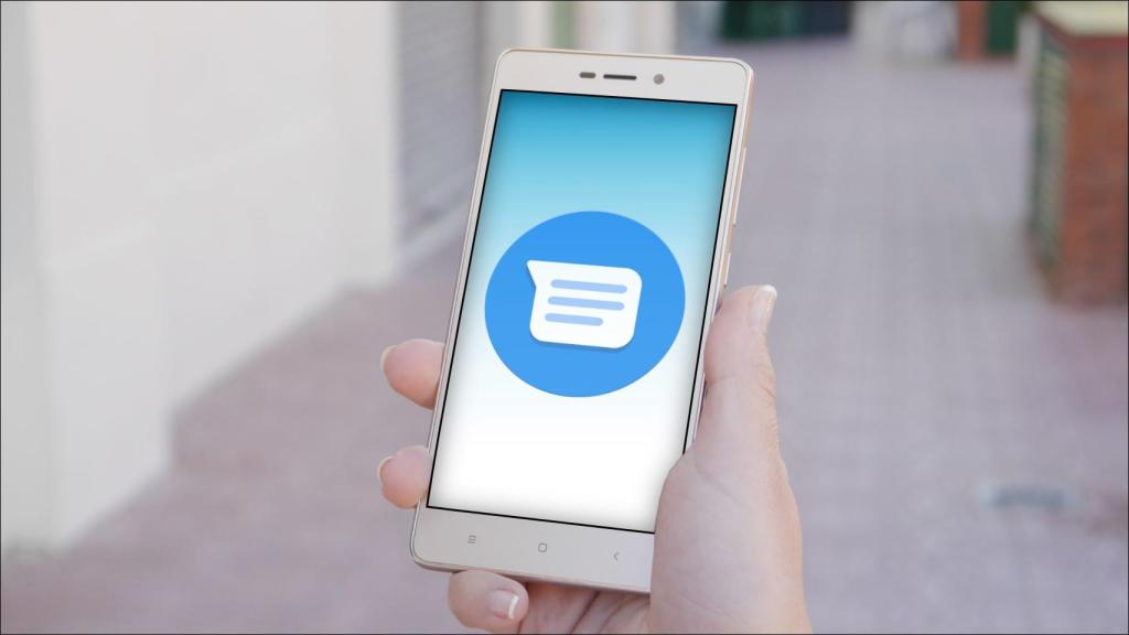 Icono de la app Mensajes de Google en un móvil