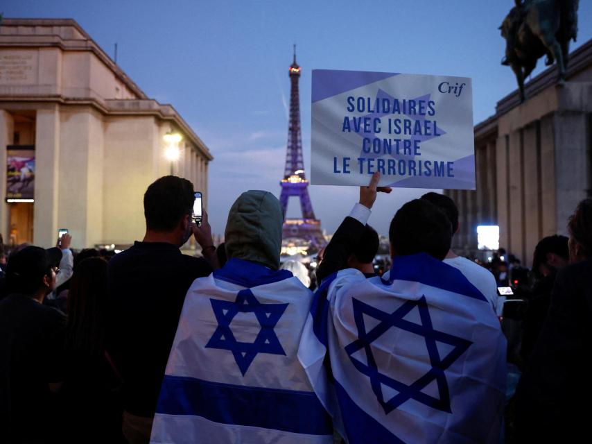 Manifestación en apoyo de Israel en el centro de París, el pasado octubre.