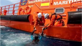 Un rescate en el mar durante este verano.