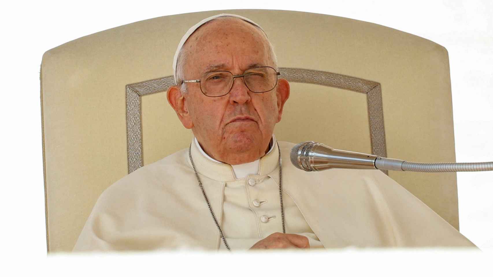 El papa Francisco este miércoles en una audiencia en el Vaticano.
