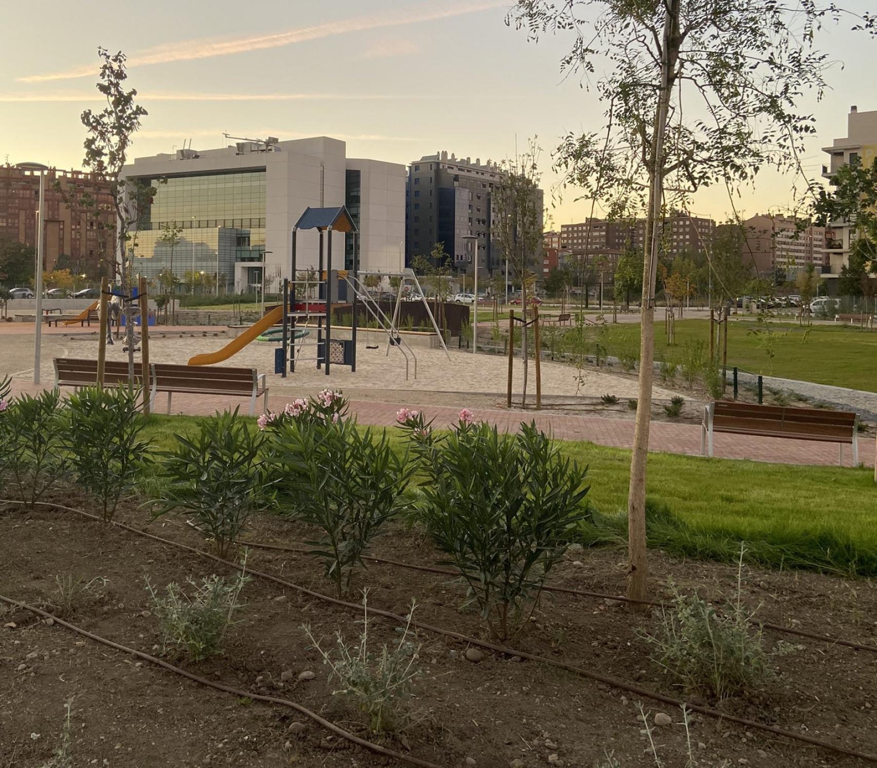 El nuevo parque de la Ciudad de la Comunicación en Valladolid