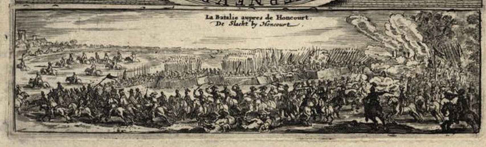 Representación del combate de Honnecourt. Siglo XVII