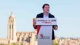 El presidente de la Junta, Alfonso Fernández Mañueco, durante su intervención en Segovia, este miércoles.