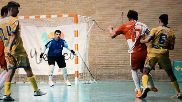 Imagen de un partido del Villaquilambre Futsal
