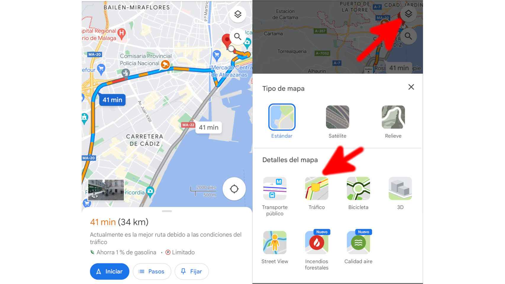 Google Maps es capaz de mostrar los radares en nuestra ruta