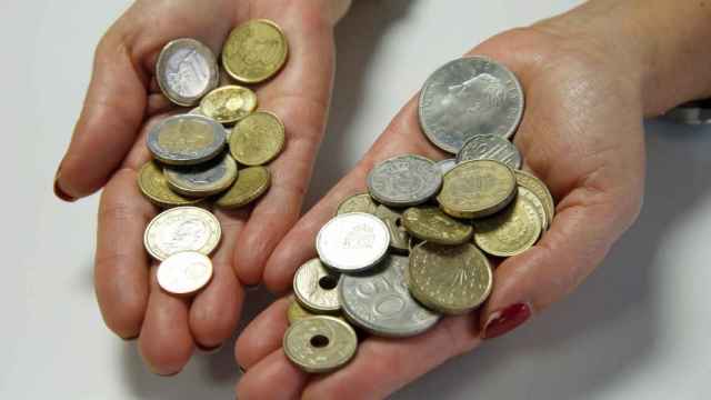 Monedas de peseta.