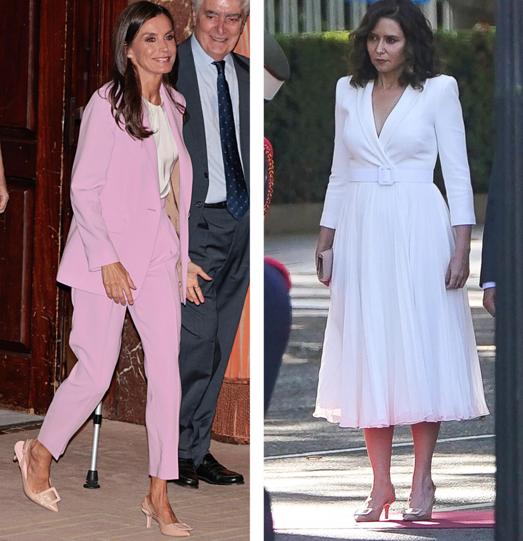 La presidenta y la Reina, con los mismos zapatos.