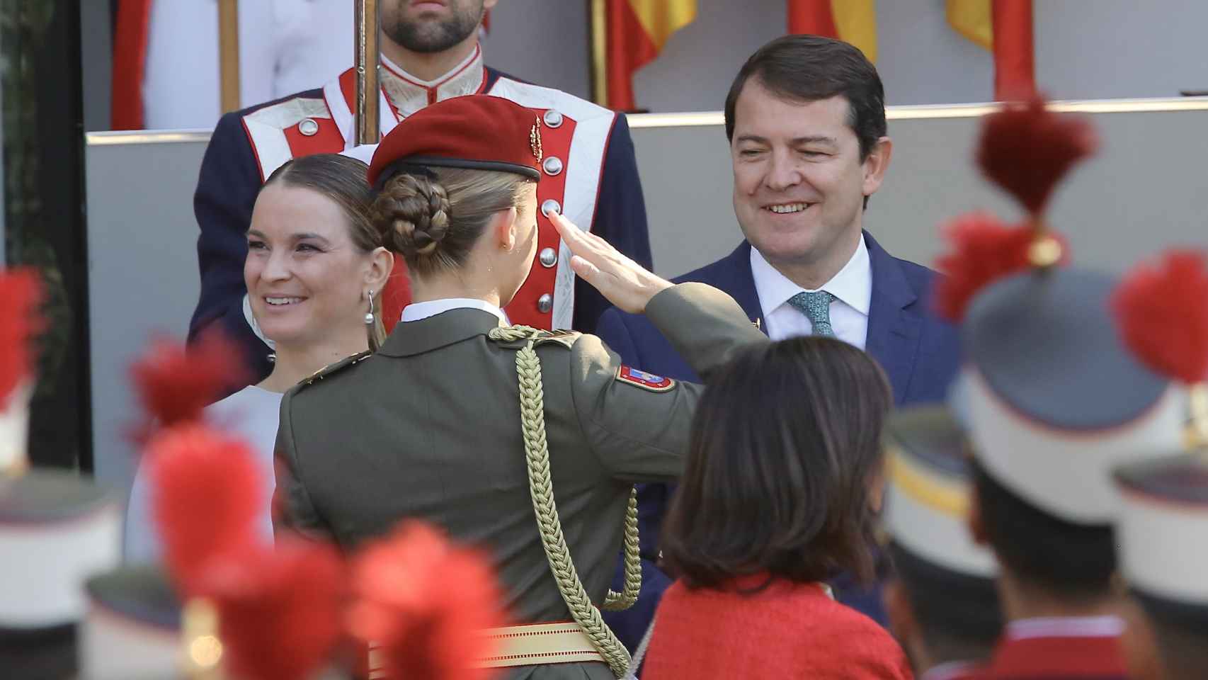 Mañueco saluda a su alteza real la princesa de Asturias