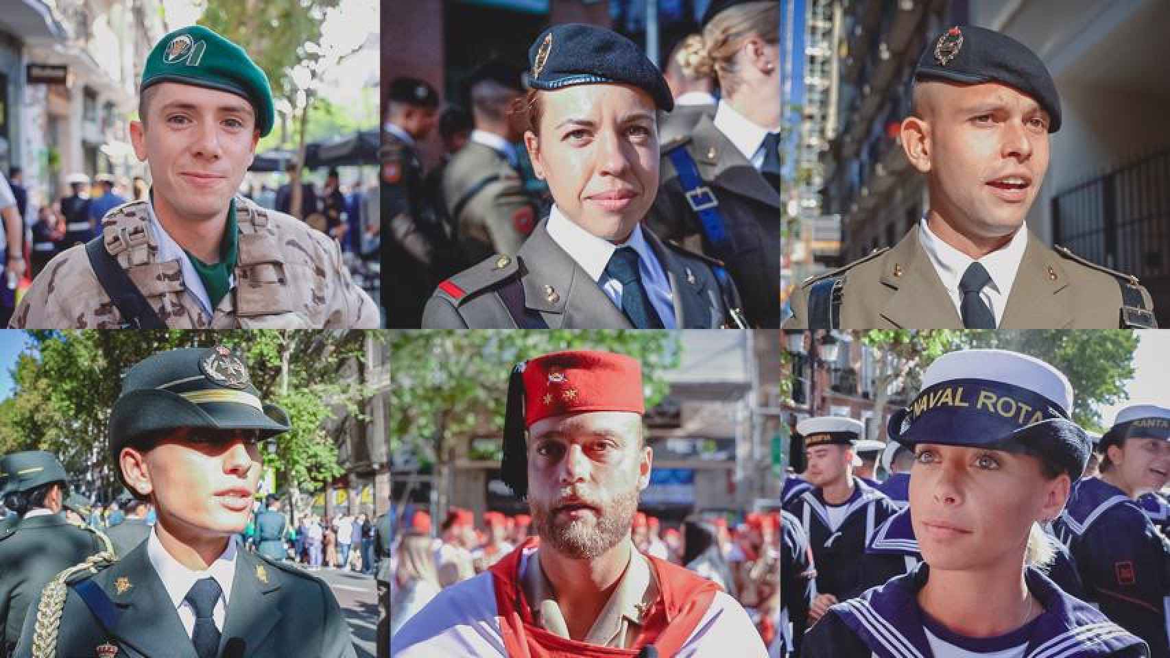 Imágenes de los militares que han hablado con Magas.