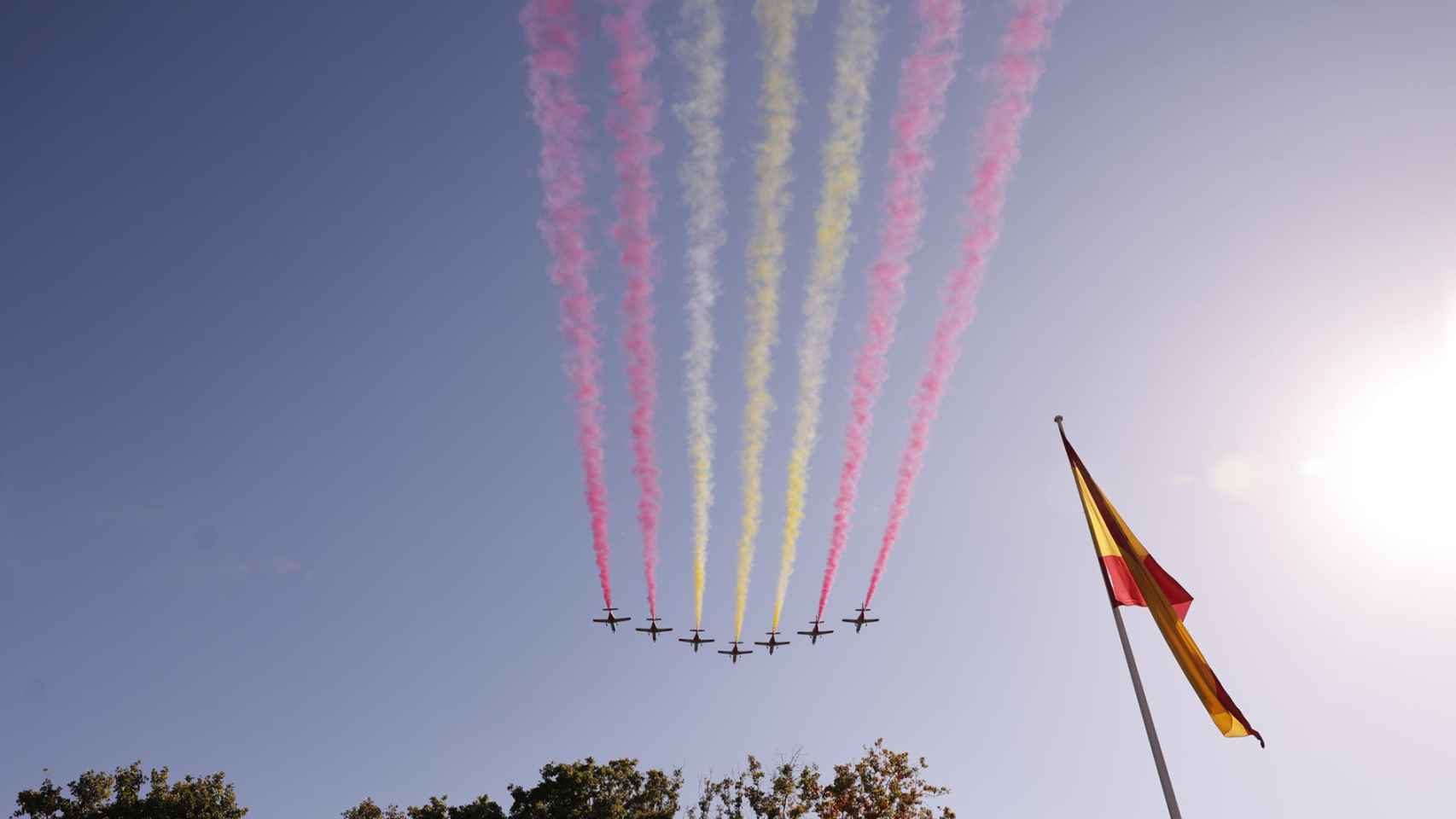 Vista del desfile de la Fuerza Aérea Española.