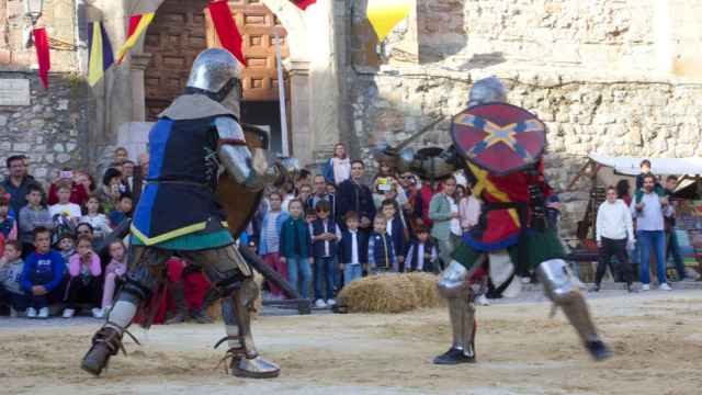Recreación de una batalla medieval en Atienza.
