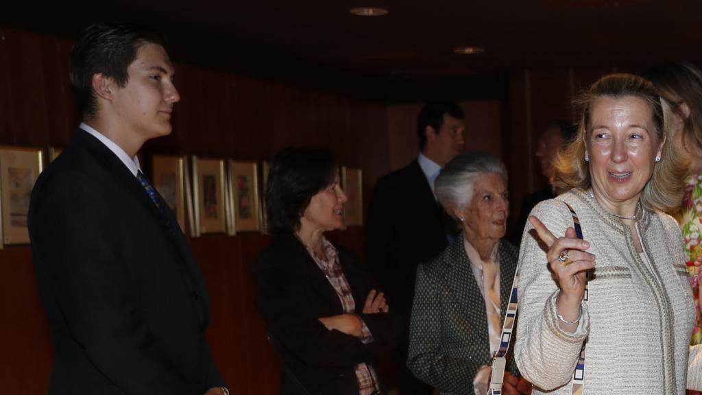 Pedro Pablo López-Quesada junto a su madre, Cristina de Borbón Dos-Sicilias.