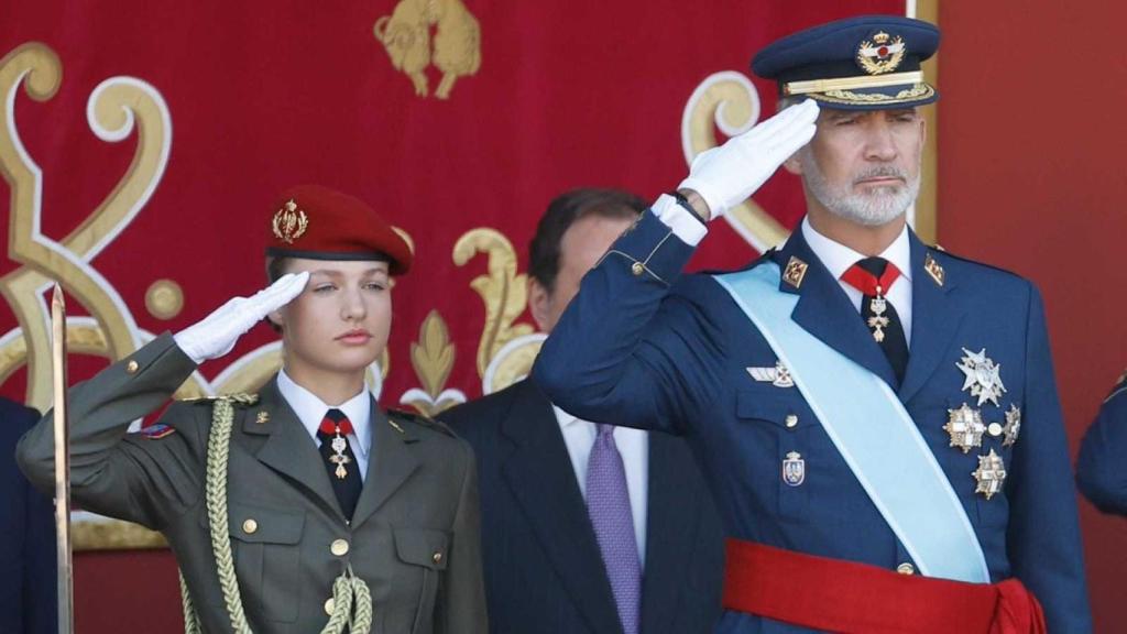 El rey Felipe VI y la infanta Leonor.