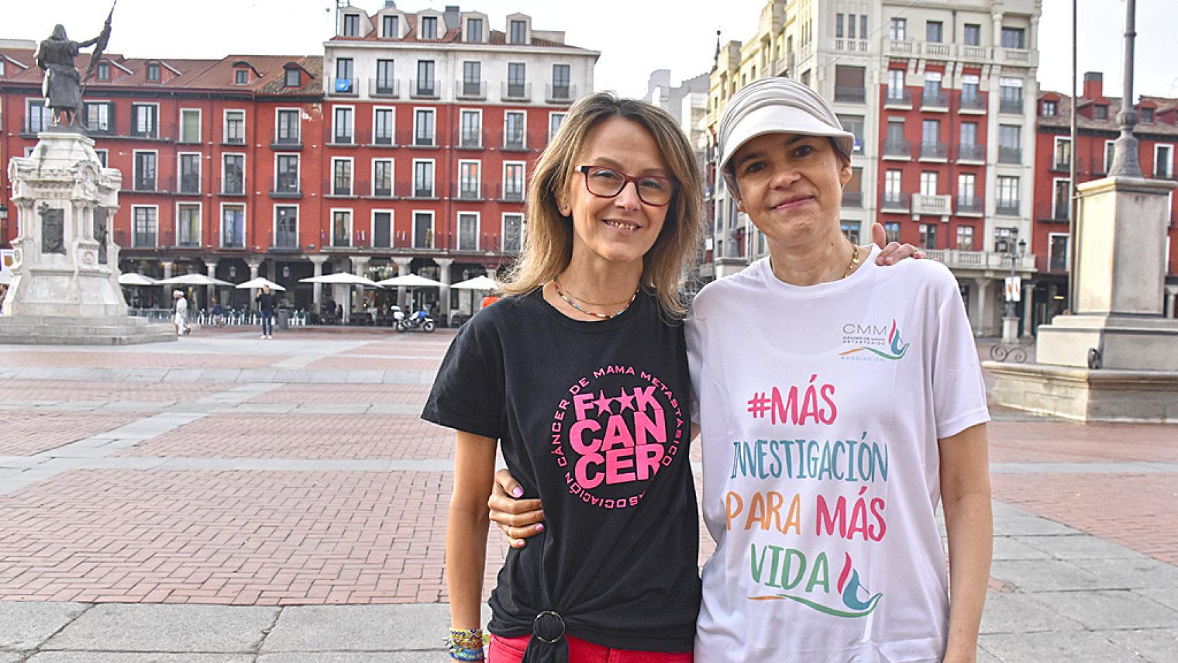 Lorena, a la izquierda, y Alicia, a la derecha. En la lucha contra el Cáncer de Mama Metastásico